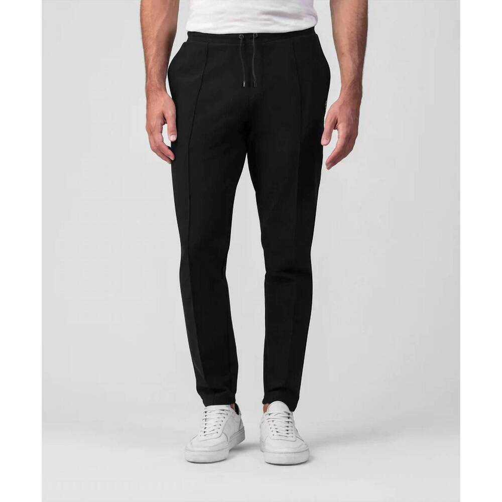 NEW RON DORFF classic fit straight leg city pants in black